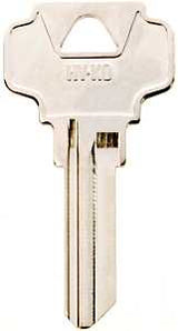 Hy-Ko 21250DE6 Key Blank, Brass, Nickel, For: House Locks, Padlocks and Dexter Cabinet, Pack of 250