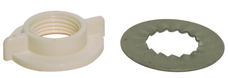 Danco 88652 Faucet Nut and Washer, Polyethylene, White, Pack of 3