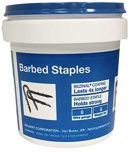 Bekaert 658132/187244 Double Barbed Fence Staple, 1-3/4 in, 8