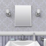 Zenna Home 20 in. H X 16 in. W X 3.75 in. D Rectangle Medicine Cabinet