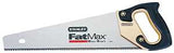 STANLEY 20-045 Handsaw, 15 in L Blade, 8 TPI, Carbon Steel Blade, Ergonomic Handle, Rubber/Wood Handle