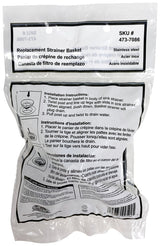 ProSource 011959-3L Replacement Strainer Basket, 3.2 in Dia, For: Standard Drains