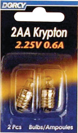 Dorcy 41-1664 Replacement Bulb, 2.25 V, 0.6 A, Screw Lamp Base, Krypton Lamp
