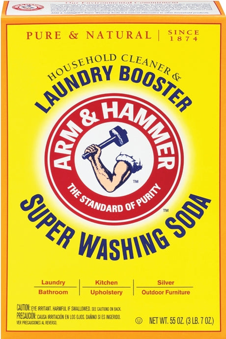 Arm & Hammer 03020 Laundry Detergent, 55 oz Bo, Powder