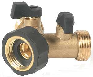 Camco USA 20123 Shut-Off Valve, Male x Female Thread, 60 psi Pressure, Brass