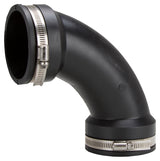 ProSource QL-300 Qwik Pipe Elbow, 3 in, 90 deg Angle, PVC, Black