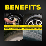 Meguiar's Ultimate Insane Shine G190315 Tire Coating, 15 oz, Aerosol Can, Liquid, Slight Chemical