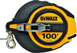 DEWALT DWHT34036L Tape Measure, Single Sided Blade, 100 ft L Blade, 3/8 in W Blade, Steel Blade, ABS Case