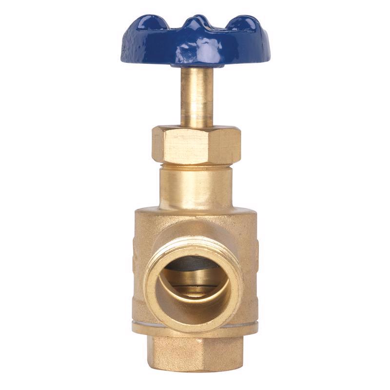 Homewerks 1 in. FIP X 3/4 in. MHT Brass Garden Valve