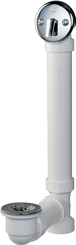 Keeney 640PVC Bath Drain Assembly, PVC, Polished Chrome