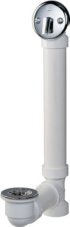 Keeney 640PVC Bath Drain Assembly, PVC, Polished Chrome