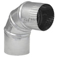 Imperial 3 in. D X 3 in. D Adjustable 90 deg Galvanized Steel Furnace Pipe Elbow, Pack of 8
