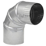 Imperial 3 in. D X 3 in. D Adjustable 90 deg Galvanized Steel Furnace Pipe Elbow, Pack of 8