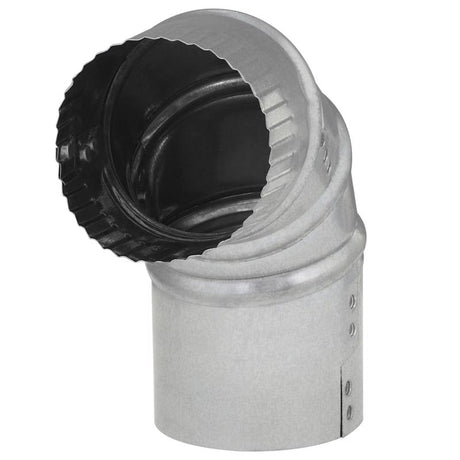 Imperial 3 in. D X 3 in. D Adjustable 90 deg Galvanized Steel Furnace Pipe Elbow, Pack of 8