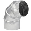 Imperial 4 in. D X 4 in. D Adjustable 90 deg Galvanized Steel Furnace Pipe Elbow, Pack of 8