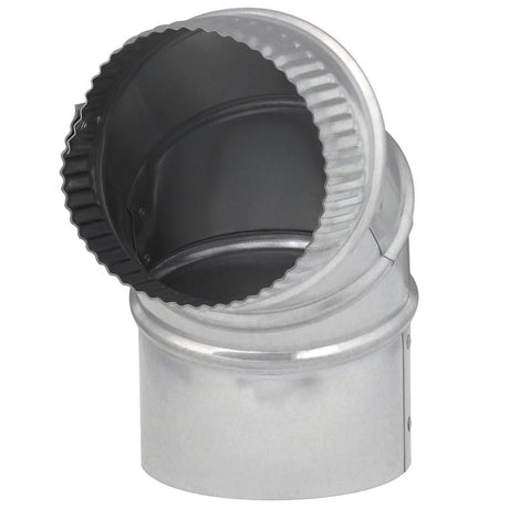 Imperial 4 in. D X 4 in. D Adjustable 90 deg Galvanized Steel Furnace Pipe Elbow, Pack of 8