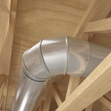 Imperial 4 in. D X 4 in. D Adjustable 90 deg Galvanized Steel Furnace Pipe Elbow, Pack of 8