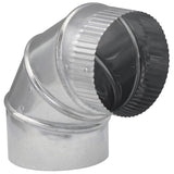 Imperial 5 in. D X 5 in. D Adjustable 90 deg Galvanized Steel Furnace Pipe Elbow, Pack of 8