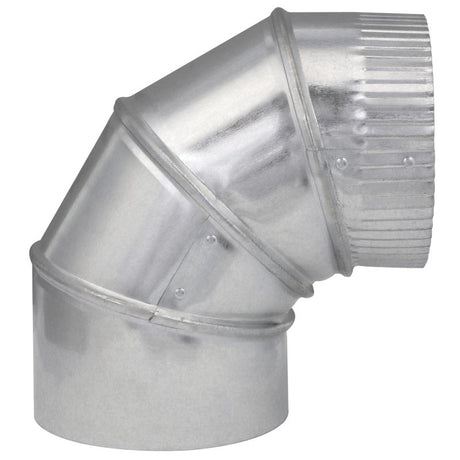 Imperial 5 in. D X 5 in. D Adjustable 90 deg Galvanized Steel Furnace Pipe Elbow, Pack of 8