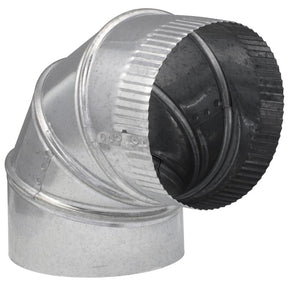Imperial 6 in. D X 6 in. D Adjustable 90 deg Galvanized Steel Furnace Pipe Elbow, Pack of 8