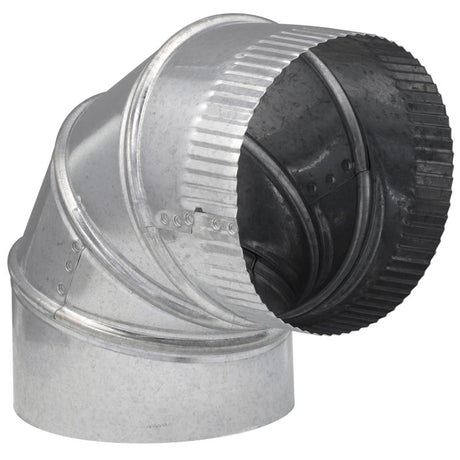 Imperial 6 in. D X 6 in. D Adjustable 90 deg Galvanized Steel Furnace Pipe Elbow, Pack of 8