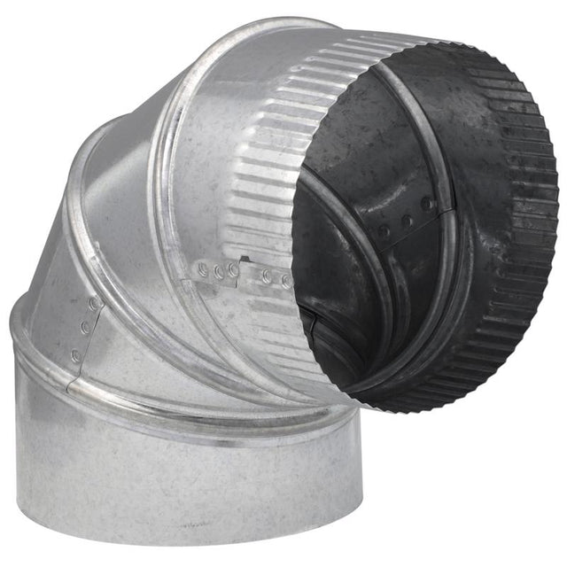 Imperial 6 in. D X 6 in. D Adjustable 90 deg Galvanized Steel Furnace Pipe Elbow, Pack of 8