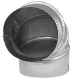 Imperial 6 in. D X 6 in. D Adjustable 90 deg Galvanized Steel Furnace Pipe Elbow, Pack of 8