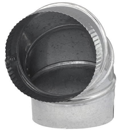 Imperial 6 in. D X 6 in. D Adjustable 90 deg Galvanized Steel Furnace Pipe Elbow, Pack of 8