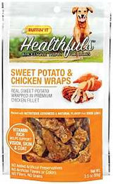 Ruffin'It 08316 Wholesome Dog Treat, 3.5 oz, Ingredients: Sweet Potato Wrapped in Premium Chicken Fillet