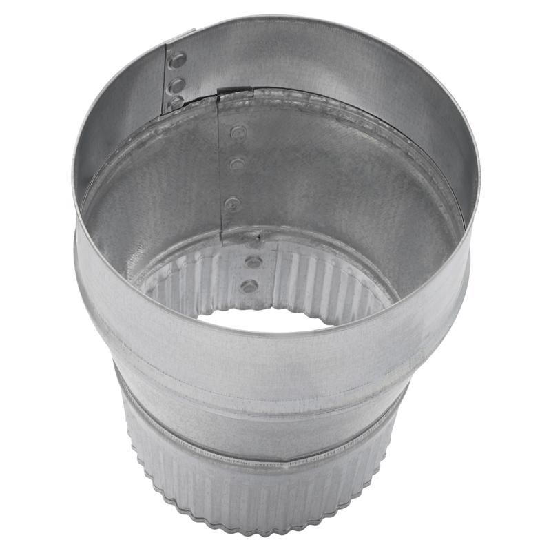 Imperial 5 in. D X 4 in. D Galvanized Steel Furnace Pipe Reducer