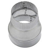 Imperial 5 in. D X 4 in. D Galvanized Steel Furnace Pipe Reducer