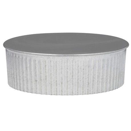 Imperial 5 in. D Galvanized Steel Crimped Pipe End Cap