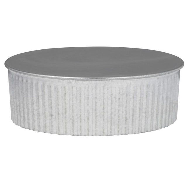 Imperial 6 in. D Galvanized Steel Crimped Pipe End Cap