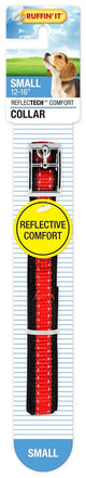 Ruffin'It ReflecTech 32758 Reflective Padded Collar, 10 to 16 in L, 5/8 in W, Nylon, Assorted, Pack of 3