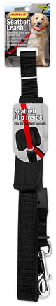 Ruffin'It 80141 Seatbelt Leash, 6 ft L, 1 in W, Assorted, Clip