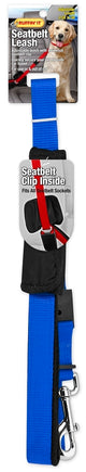 Ruffin'It 80141 Seatbelt Leash, 6 ft L, 1 in W, Assorted, Clip