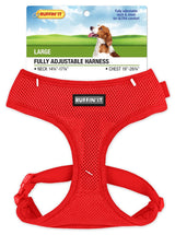 Ruffin'It 41466 Fully Adjustable Harness, 14-3/4 to 17-3/4 in x 19 to 26-3/4 in, Mesh Fabric, Assorted, Pack of 4