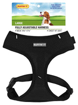 Ruffin'It 41466 Fully Adjustable Harness, 14-3/4 to 17-3/4 in x 19 to 26-3/4 in, Mesh Fabric, Assorted, Pack of 4