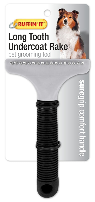 Ruffin'It 19724 Pet Long Tooth Undercoat Rake