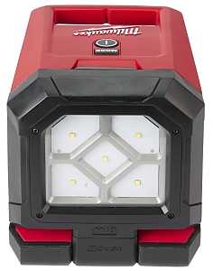 Milwaukee M18 ROVER 2365-20 Mounting Flood Light, 18 V, LED Lamp, 1500, 650, 350 Lumens, Plastic Fixture