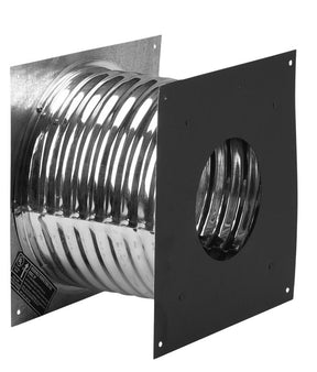 Selkirk 244460 Pellet Pipe Wall Thimble, 4 in Dia x 12-1/2 in H Dimensions, Stainless Steel, Galvanized