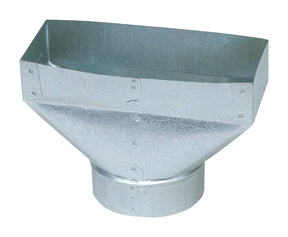 Imperial 10 in. H X 6 in. W Silver Galvanized Steel Register Boot, Pack of 6