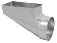 Imperial 12 in. H X 6 in. W Silver Galvanized Steel Straight Center End Boot, Pack of 6