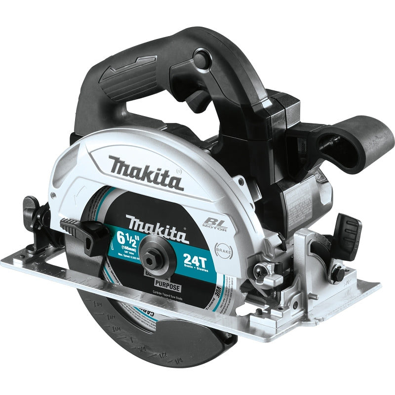 Makita XSH04ZB Series Circular Saw, Tool Only, 18 V, 6-1/2 in Dia Blade, 0 to 50 deg Bevel, 2-1/4 in D Cutting