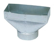Imperial 10 in. H X 6 in. W Silver Galvanized Steel Register Boot, Pack of 6