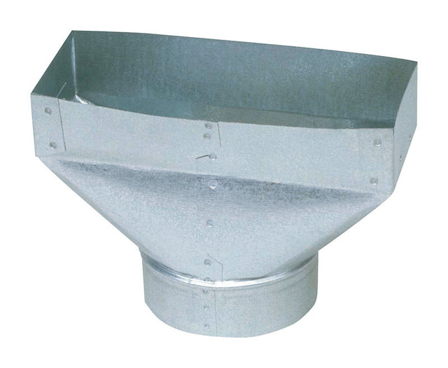 Imperial 10 in. H X 6 in. W Silver Galvanized Steel Register Boot, Pack of 6