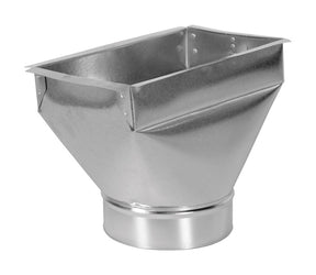 Imperial 10 in. H X 6 in. W Silver Galvanized Steel Register Boot, Pack of 6