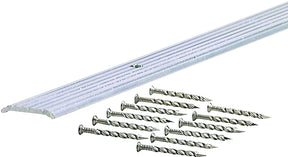 M-D 78048 Seam Binder, 36 in L, 3/4 in W, Fluted Surface, Aluminum, Silver
