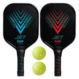 Franklin Sports 52745 Pickleball and Paddle Set, Aluminum, Blue/Red