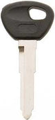 Hy-Ko 18MAZ100 Chip Key Blank, Brass, Nickel, For: Mazda Vehicle Locks